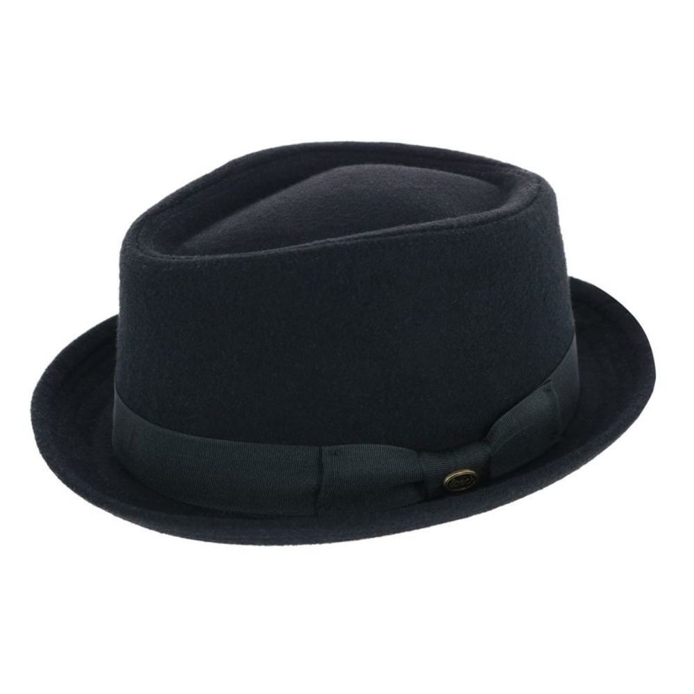 Epoch Hats Company Men's Diamond Shape Wool Fedora with Grosgrain Hatband